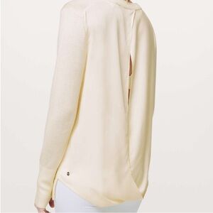 Lululemon Cashlux Still At Ease Lightweight Pullover Sweater size 8